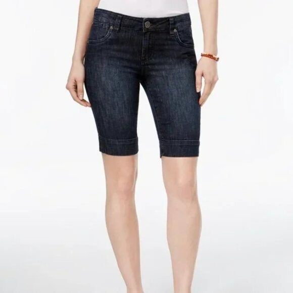 Kut From The Kloth Natalie Bermuda Denim Shorts Size 2 - Picture 1 of 10